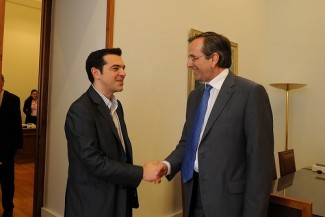 Samaras-Tsipras - source ND Flickr