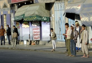 Street scene in Sana'a