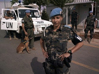 Woman UN officer Lebanon - UNIFIL